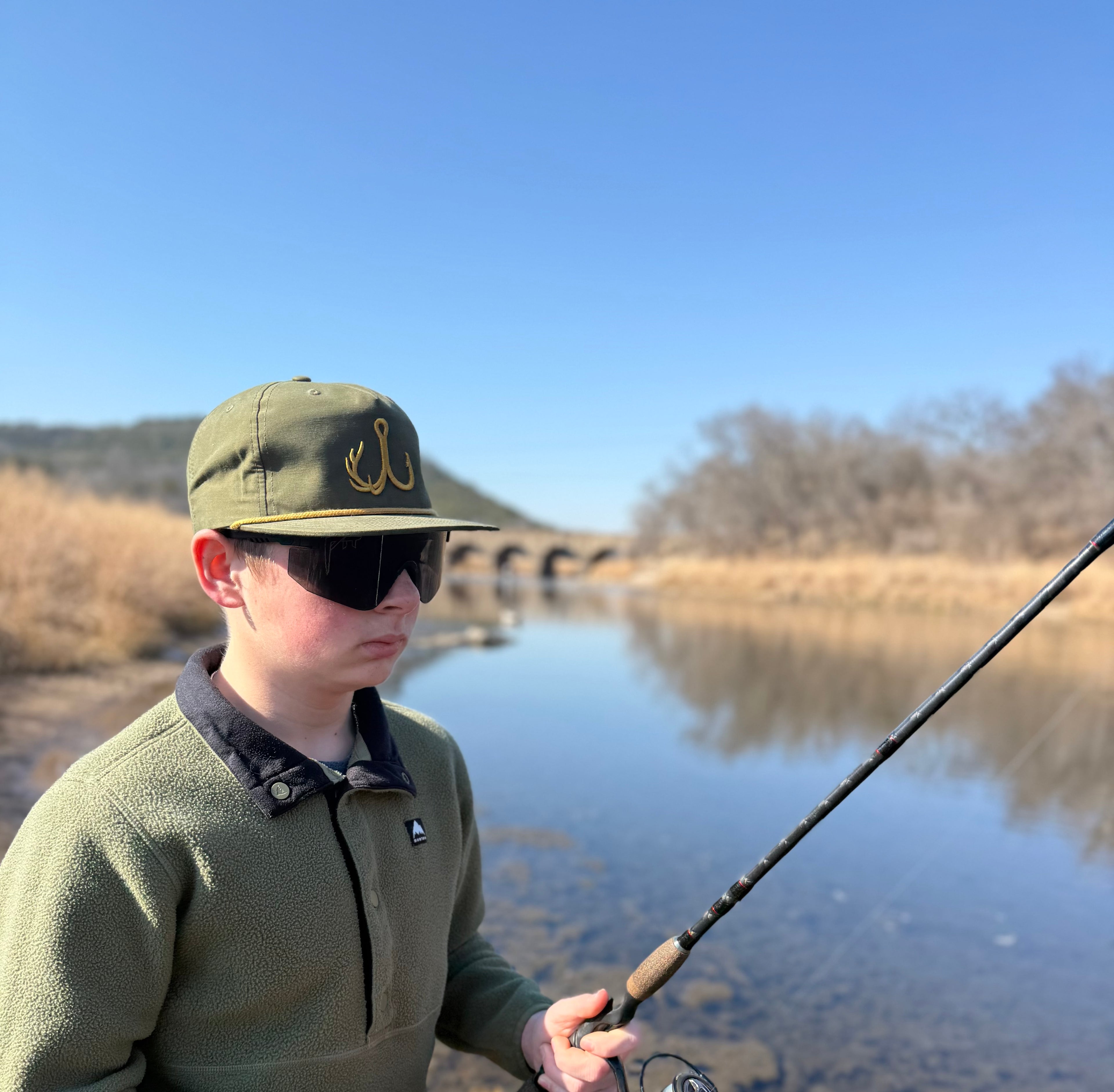 TrebleBuck Richardson 256 Rope Hat Loden/Amber Gold - Outdoor & Hunting Snapback