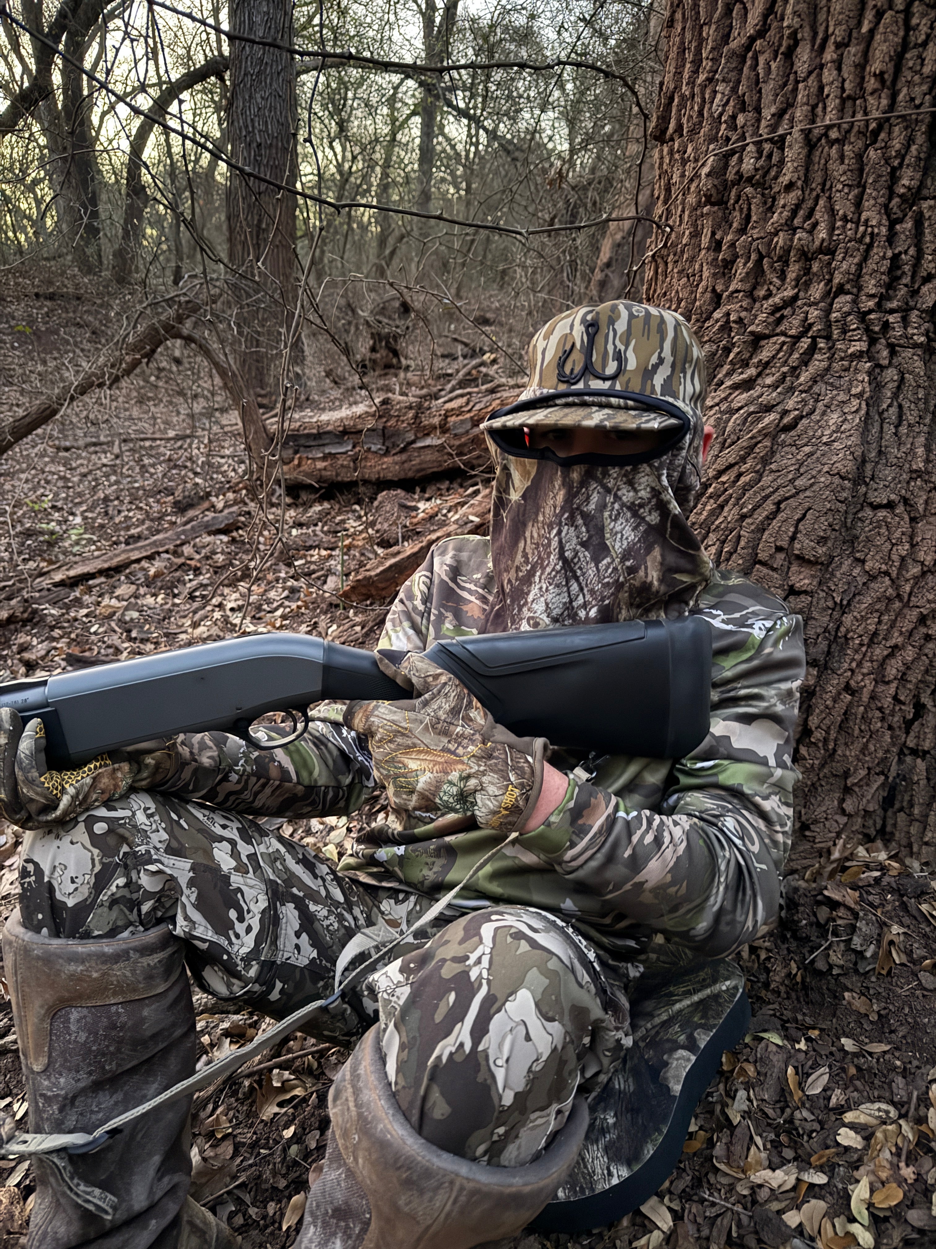 TrebleBuck Richardson 256 Rope Hat Mossy Oak Bottomlands- Outdoor & Hunting Snapback