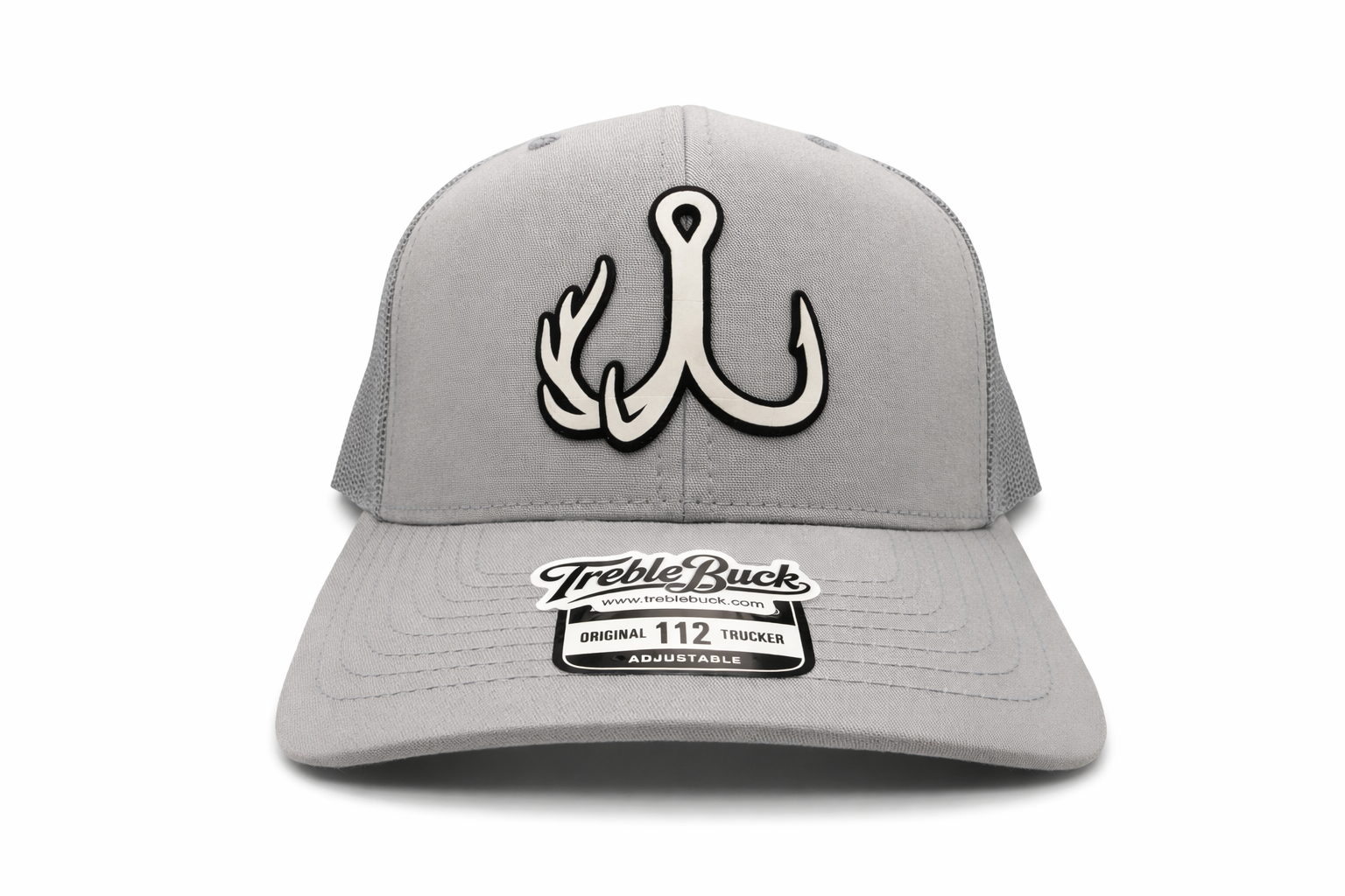 TrebleBuck Richardson 112 Trucker Light Grey Hunting and Outdoor Cap