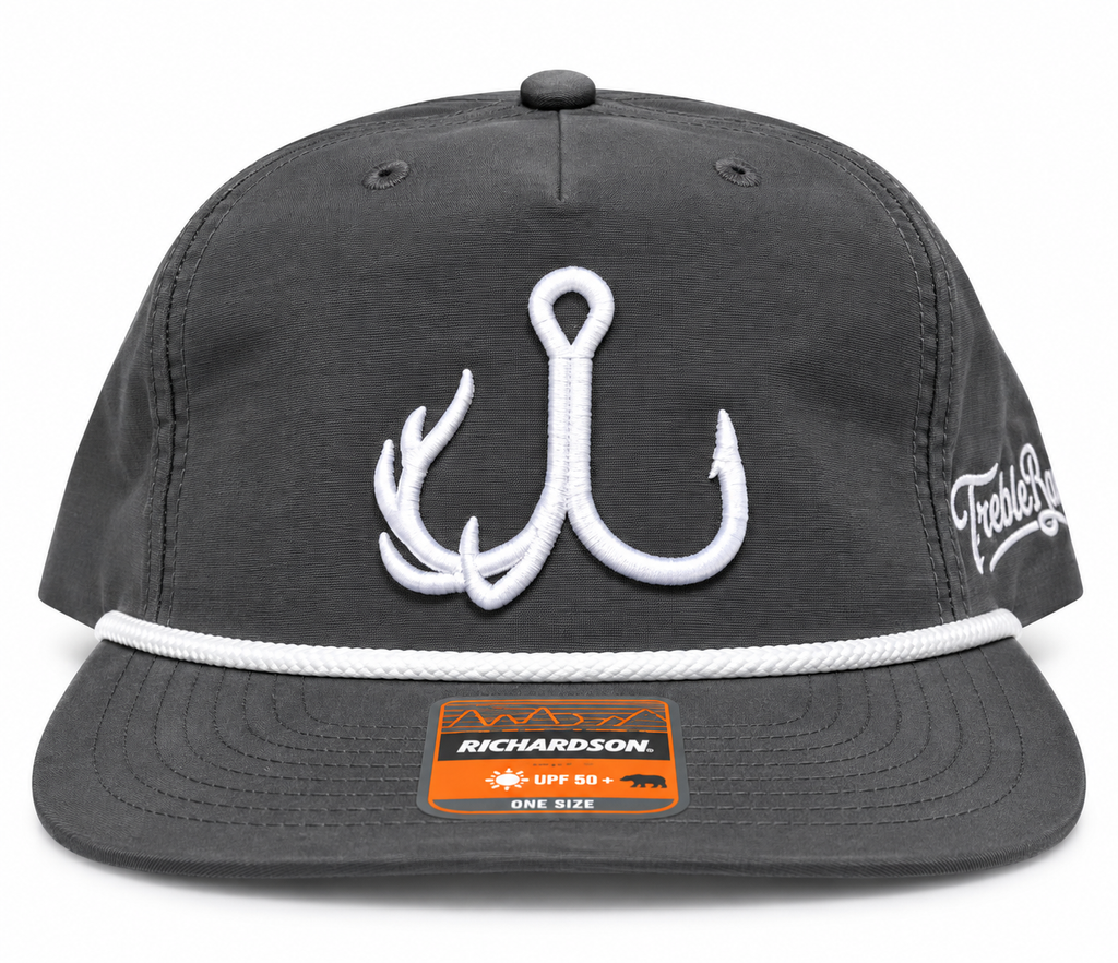 TrebleBuck Graphite — Richardson 256 Rope Hat