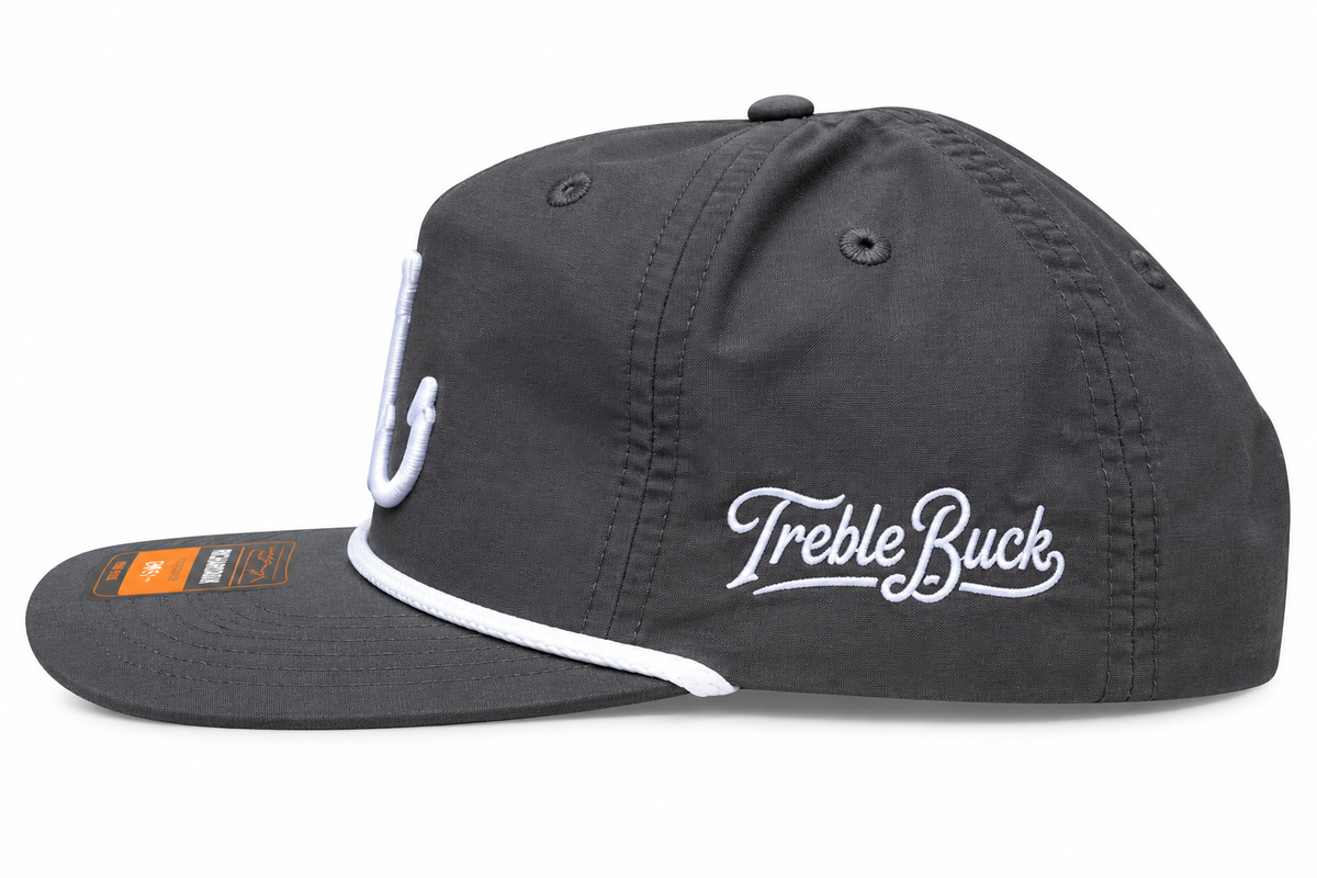 TrebleBuck Graphite — Richardson 256 Rope Hat