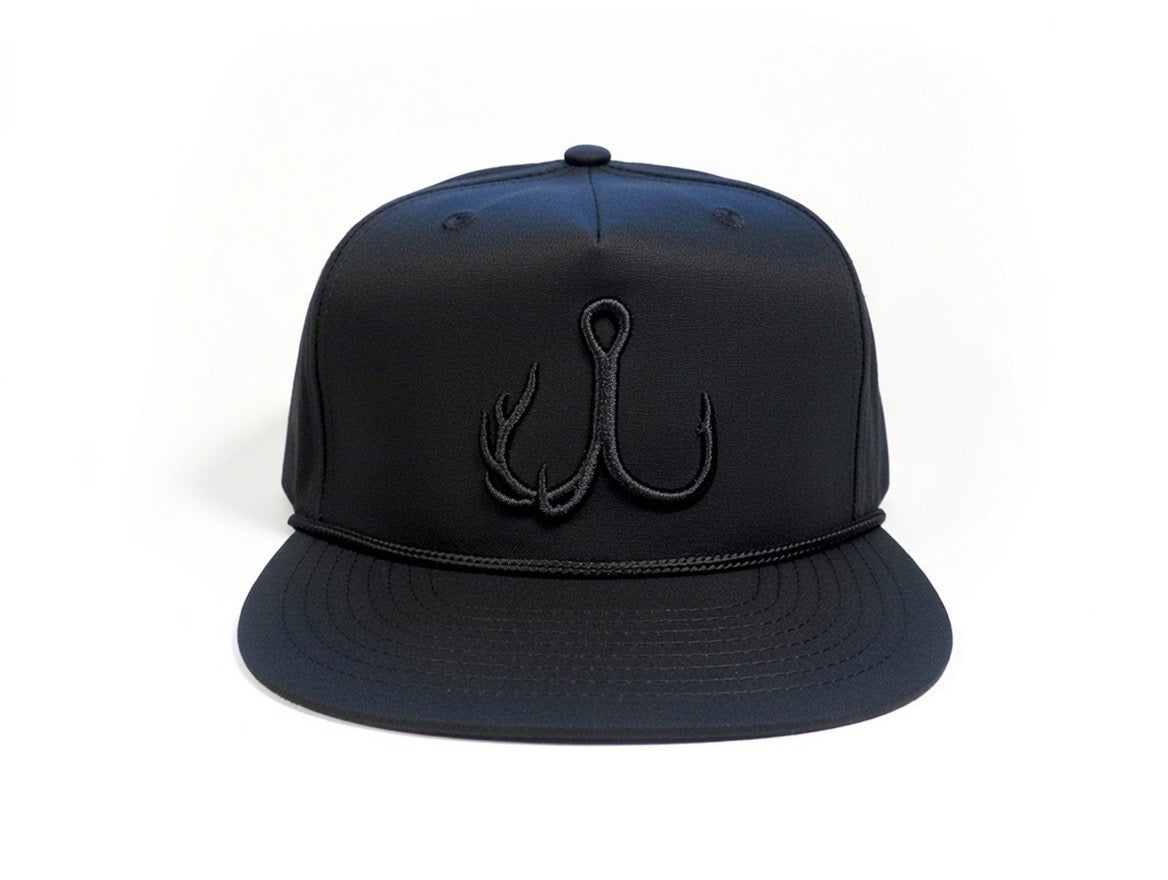 TrebleBuck Richardson 256 Rope Hat Stealth Edition- Outdoor & Hunting Snapback