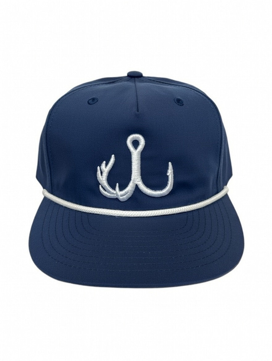 TrebleBuck Richardson 256 Rope Hat Navy / White- Outdoor & Hunting Snapback